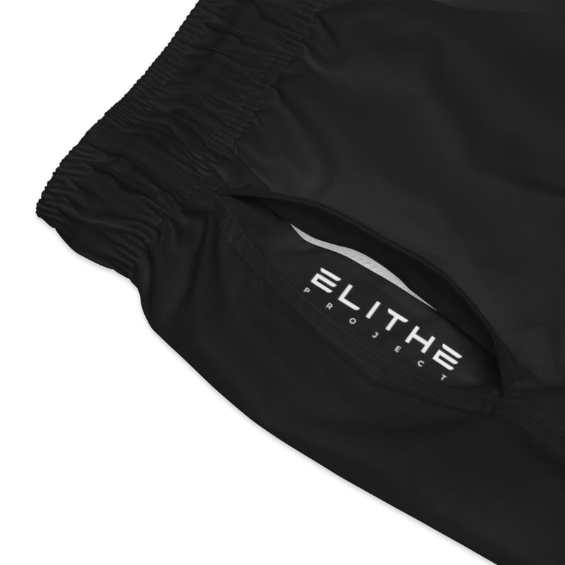 Bañador Black H con Logo Elithe blanco en bolsillo
