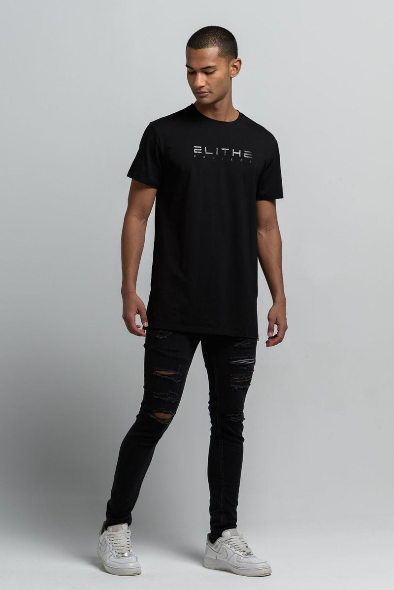 Camiseta Elongated Black Logo