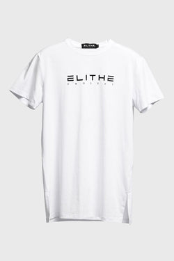 Camiseta Elongated White Grey Logo